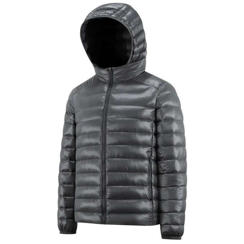 46% White Duck Down Winter Lightweight Jacket Men Waterproof Warm Detashable Hat Hooded Coat Male Clothing 2026 Plus 5XL W260626 - view 3