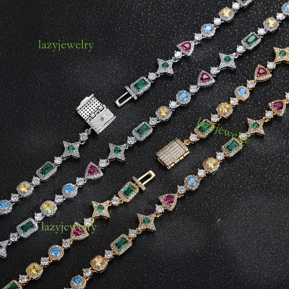 Geometric diamond moissanite necklace fashion senior sense women necklace dazzling free delivery - view 8