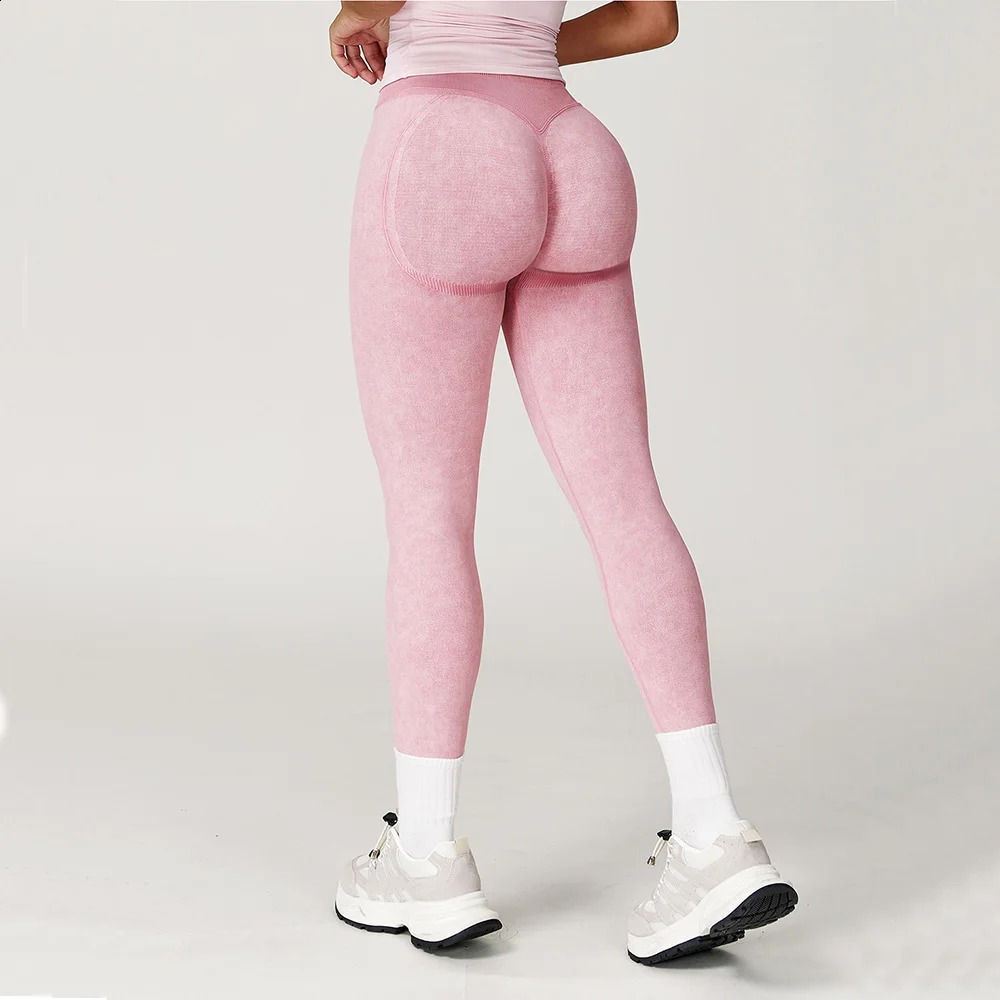 Yoga Pants Sports Leggings Women Seamless Sports Yoga Pant High Waist Ribbed Gym Clothes Fitness Workout Wear Scrunch Bum Tights 260626 - view 6