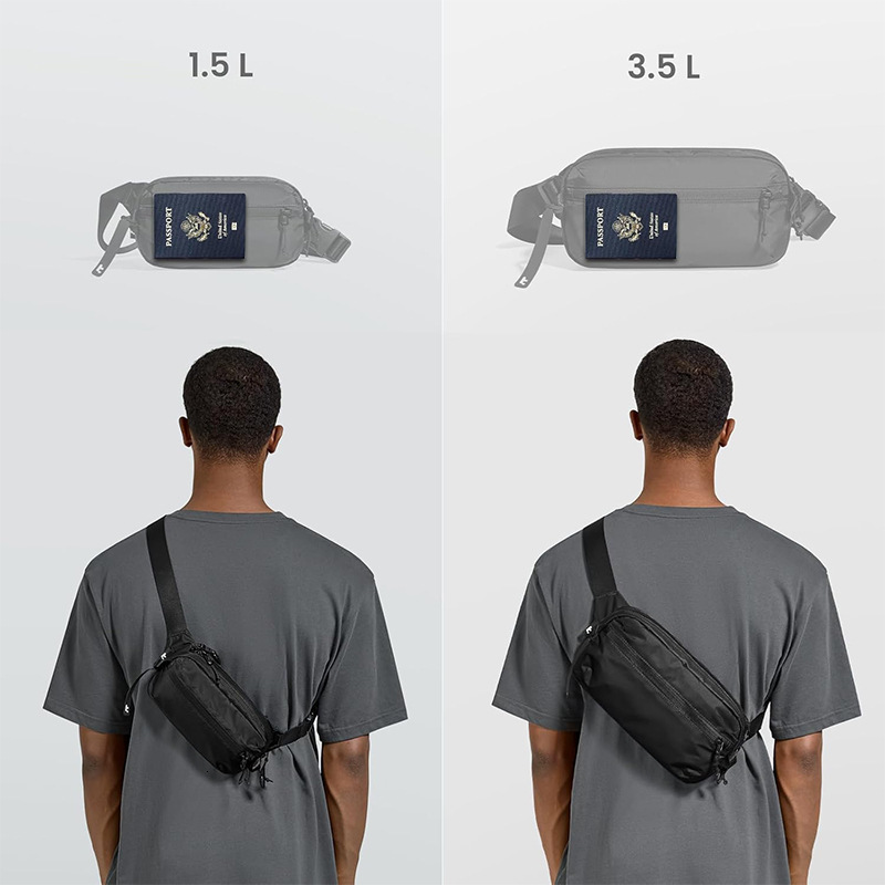 Nylon New Fashion Lightweight Outdoor Portable Polyester Sports Chest Waist Crossbody Bag For Men High Quality Luxury Bag - view 3