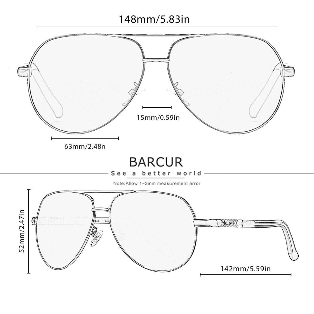 BARCUR Fashion Glasses Hot Style Men sunglasses Polarized UV400 Protection Driving Sun Glass Male Oculos De Sol 26Y0626 - view 5