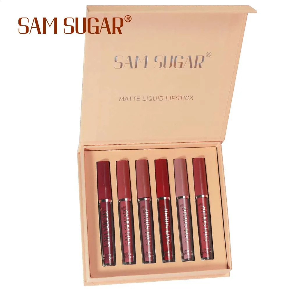 6 - Pack Matte Lip Gloss Set With Long - Lasting Color Rendering Easy To Apply Waterproof Lip Makeup Set 260618 - view 6