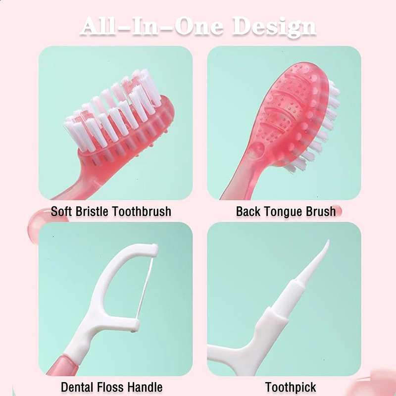 YUNChi Exploded Bead Toothbrush Disposable Cleaning Includes Mouthwash Portable Travel With Dental Floss 260615 - view 6