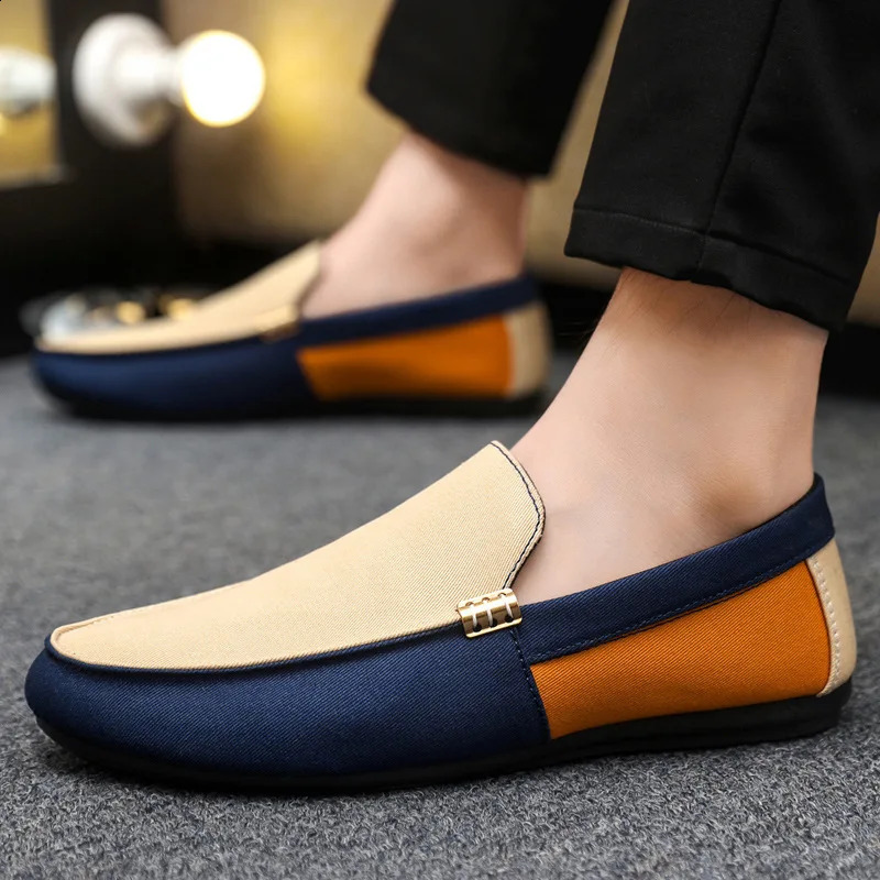 Fashion spring summer mens casual single shoes breathable one foot lazy driving large 260626 - view 3
