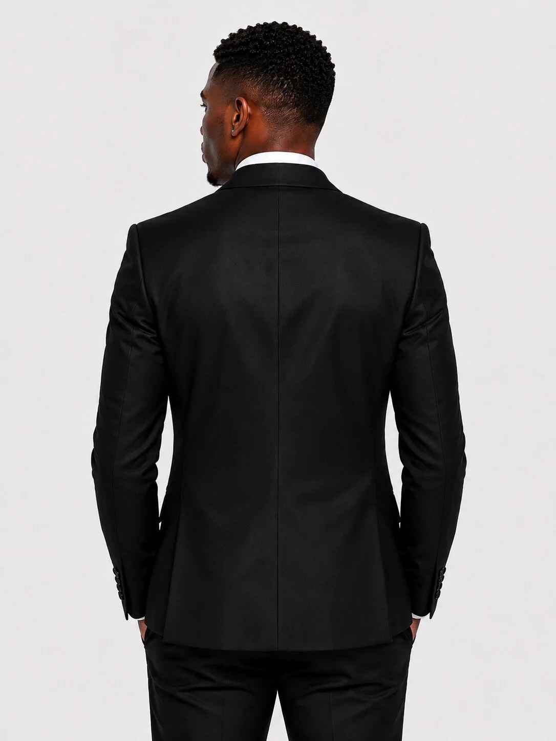 Luxury Men Suits Groom Peaked Lapel Applique Beading Crystal Blazer 2Pieces Tailor-Made One Button Jacket Customized Coat Pants Plus Size - view 4