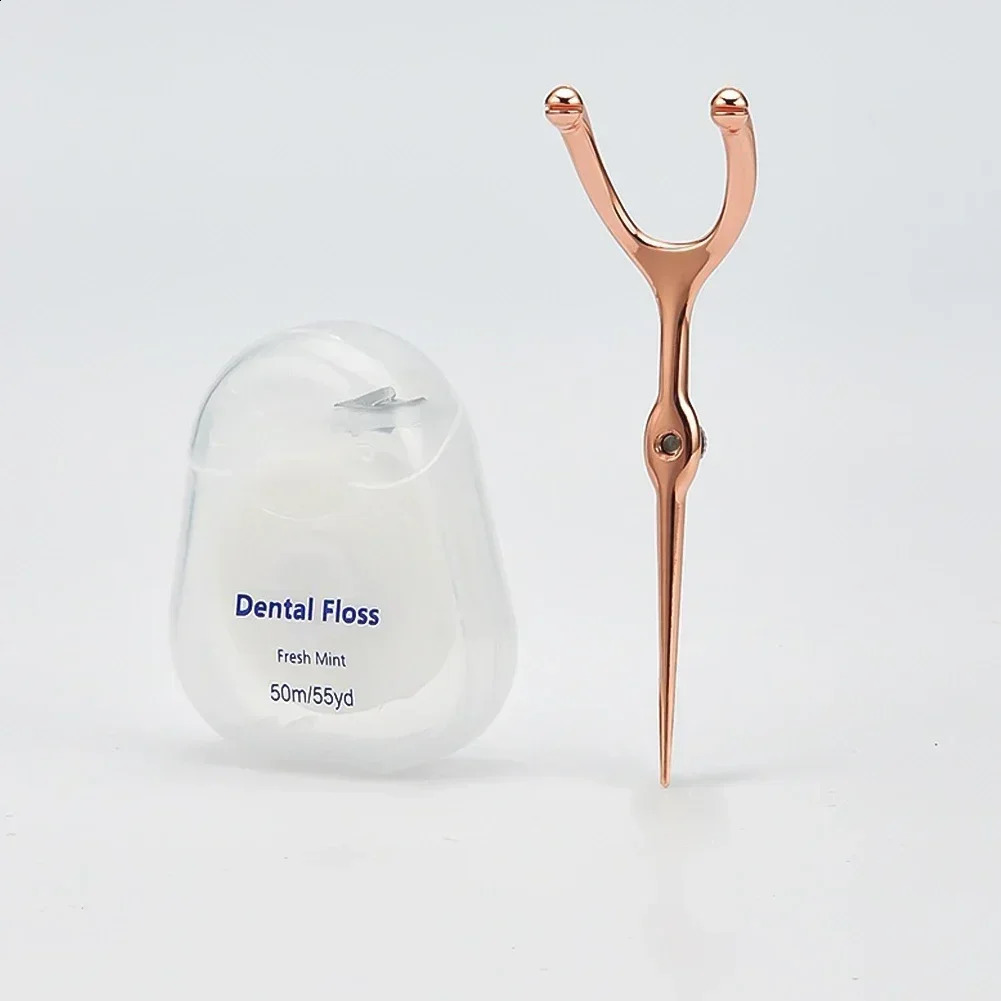 Stainless Steel Toothpick Dental Floss Portable 304 Oral Care Cleaning Gaps Tartar Y Shape Flossing 260626
