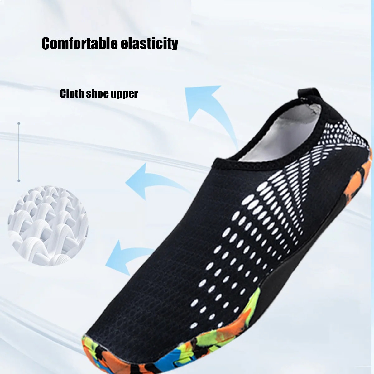 One Pair Barefoot Water Shoes for Men Women Quick Dry Slip On Aqua Yoga Beach Surf Swim Socks Beach Shoes 260622 - view 7
