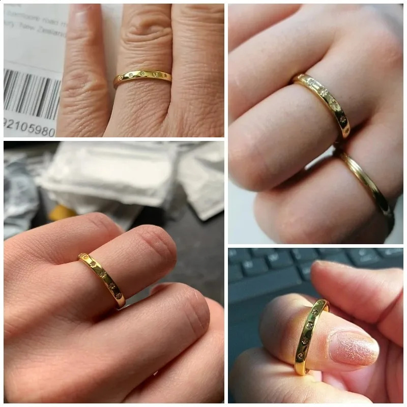 Huitan Korean Style Simple Metal Rings for Women Inlaid Shiny CZ Stone Daily Wearable Accessories Versatile Lady Finger Jewelry 260625 - view 7