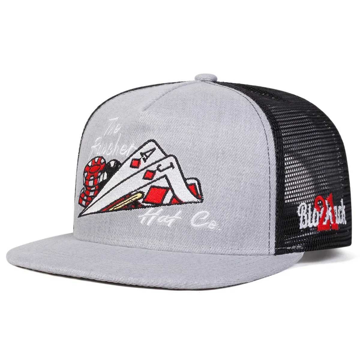 Net Unisex EMbroidery Hip-hop Hats Spring Summer Outdoor AdjustabLE Casual Baseball CAPs Trucker CAPs Sunscreen Hat M260626 - view 4