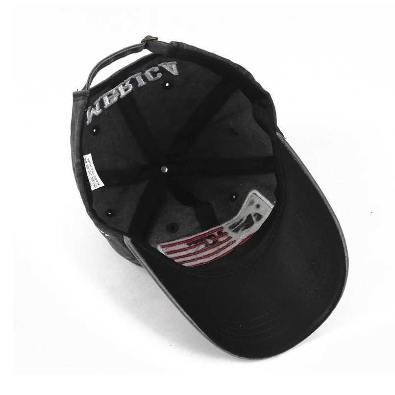 USA Baseball Flag Embroidery Washed Distressed Sports Hat Adjustable Sunscreen Dad Hats For Women Men M260626 - view 6