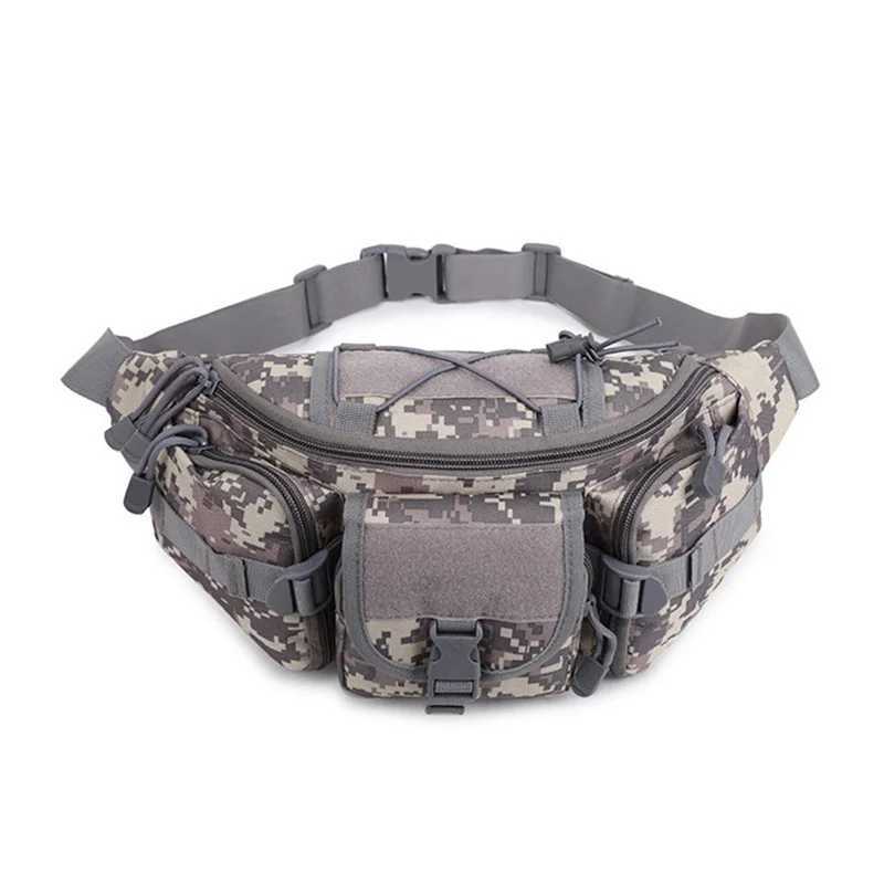 Tactical Outdoor Waist Bag Mens Waterproof Molle Camouflage Hunting Hiking Climbing Nylon Mobile Phone Belt Pack Combat Bags M260626 - view 5