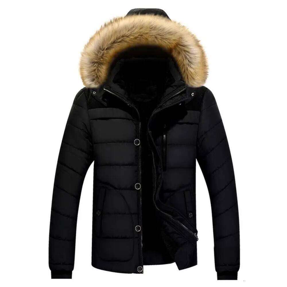 Winter Men's Down Coat Warm Parkas Streetwear Extra Thick Highly Padded Windproof High Collar Male Puffer Jacket J260626 - view 5
