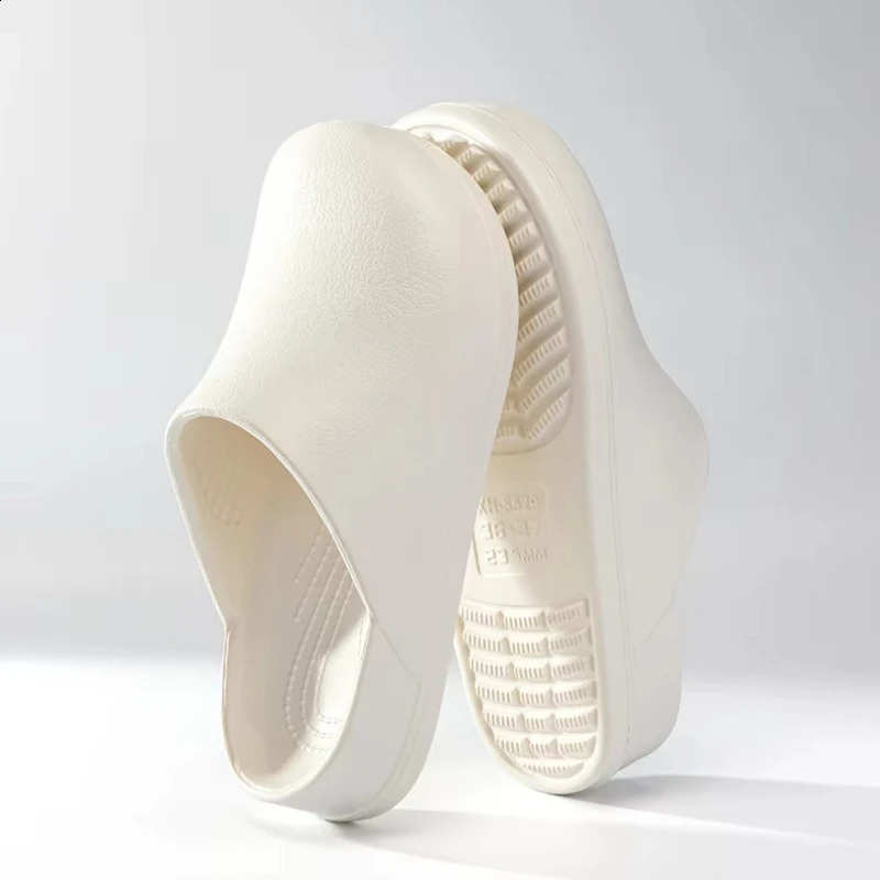 Mens Kitchen Chef Shoes Waterproof Garden Clogs Closed Toe Half Shoes Rubber Slippers Restaurant el Working Summer Beach 260626 - view 4