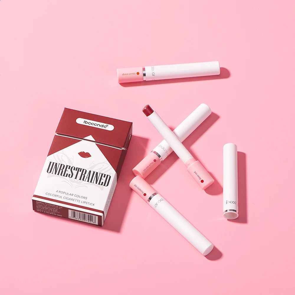 4 Colors Lipstick Set Velvet Matte Waterproof Long-Lasting Lip Tint Gloss Non-Stick Cup Cigarette Lipstick Kit Woman Makeup 260626 - view 4