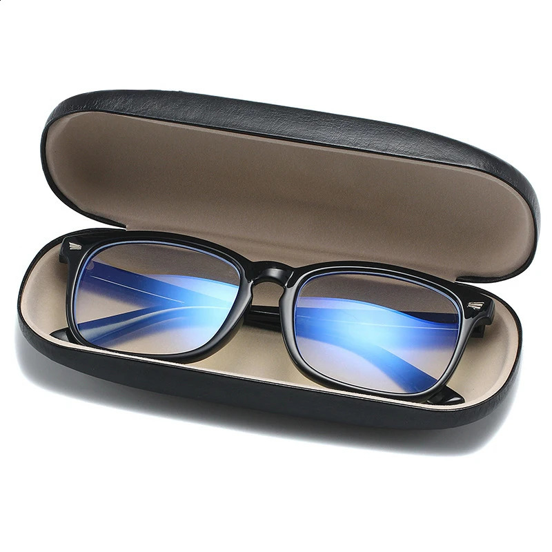 Firm Glasses Case Men Women Hard PU Leather Eyeglass Case Reading Glasses Box 260625 - view 4