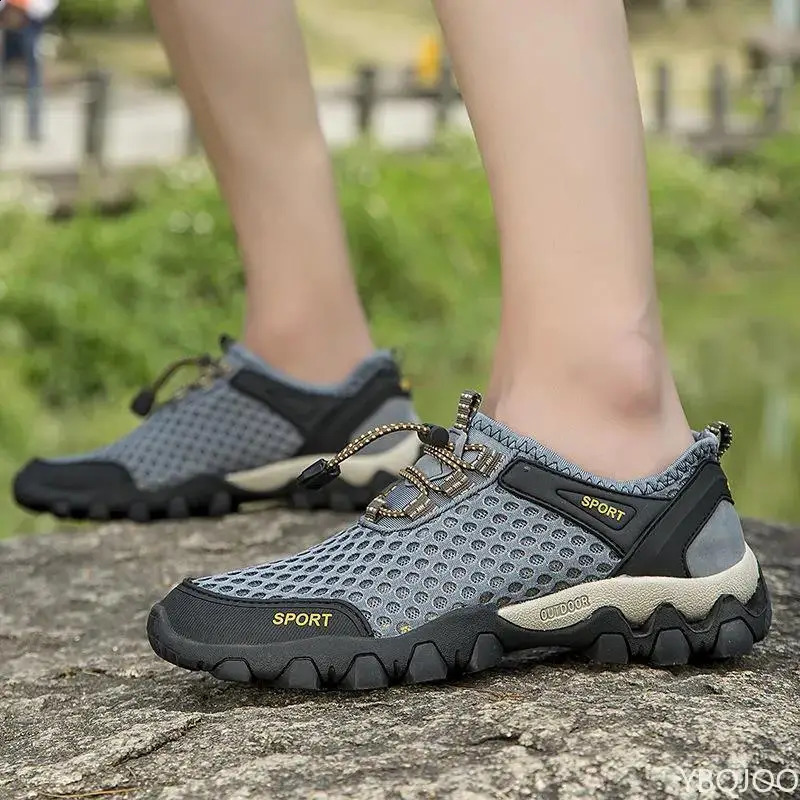 Summer Fashion Breathable Water Wading Mens Shoes Sports and Leisure Running Trend Flat Bottomed Mountaineering 260626 - view 3