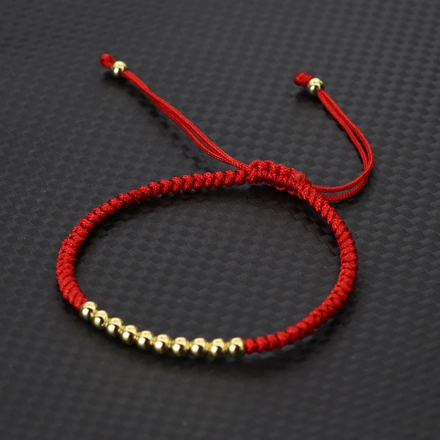 Good Luck Red Thread Bracelet Men Women Handmade Black String Braslet Couple Hand Accessories Adjustable Macrame Braclet 260617
