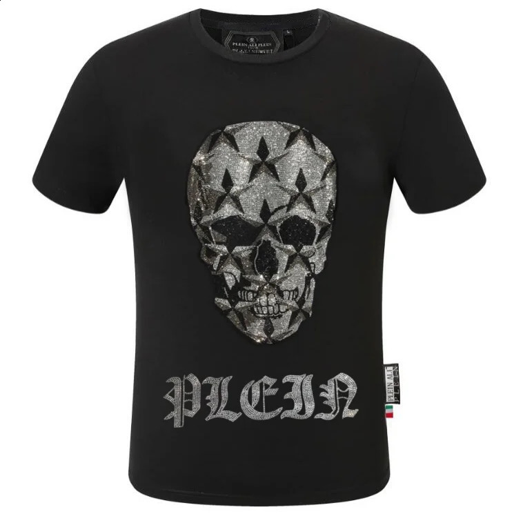 Homme Diamond Men PLEIN ALI Summer Slim Fit T-Shirts Men Short Sleeve Streetwear High Quality Outfits 260626