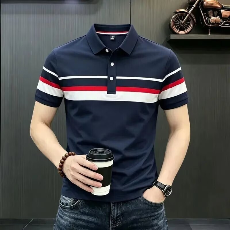 Men's Short-Sleeve Polo Shirt Summer Thin High-End Fashion Trend Versatile T-Shirt 2026 - view 3