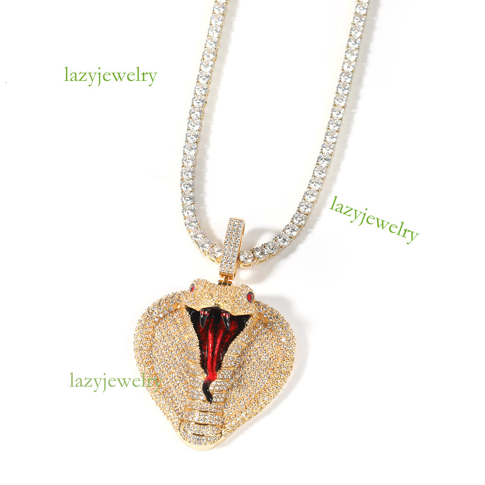 Hip hop new Cobra full diamond pendant 14k gold sex trend pendant accessories for men and women - view 7
