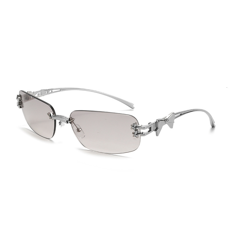 Korean-Style Jennie-Inspired Star-Shaped Frameless Sunglasses, Y2k Hot Girl Style, Fashionable And Trendy, High-End Street Style Sunglasses For Women - view 4
