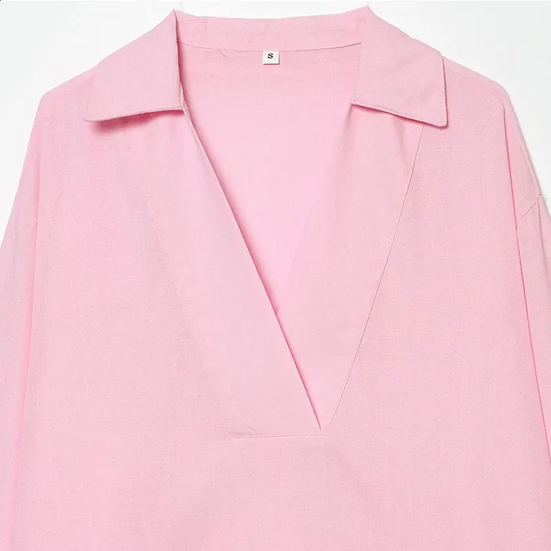 TFAFXY 2026 Summer Minimalist Women Shirt Fashion Chic Long Sleeve Casual Holiday Blouse 260626 - view 6