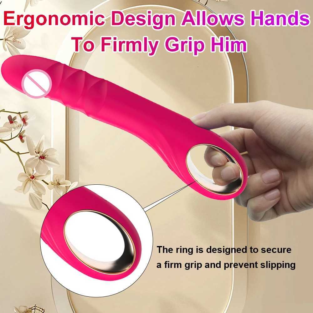 Women Dildo Retractable Vibrator For G Spot Clitoral Anal Stimulation Massager Masturbation 10 Modes Soft Silicone Sex Toys M260626 - view 5