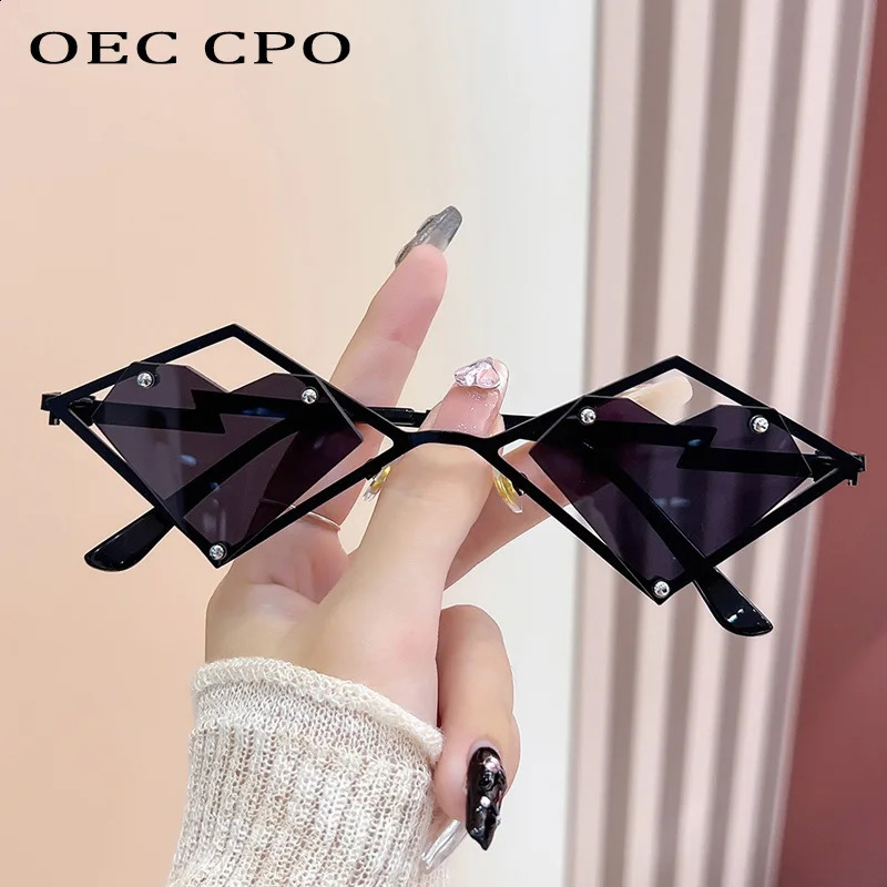 Metal Frames Heart Rimless Sunglasses Women Men Steampunk Sun Glasses Female Gradient Hip Hop Eyewear UV400 Shades 260626 - view 4