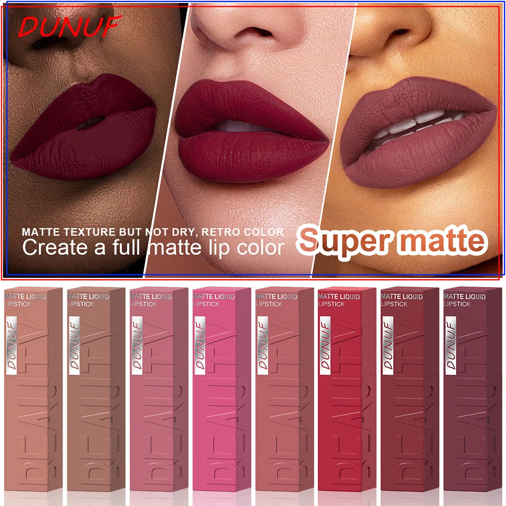 Matte Lip Gloss 8pc/set Waterproof Lipstick izing Long Lasting Non-Stick Cup Nude Y2K Christmas Valentines Day Gifts 260618 - view 3