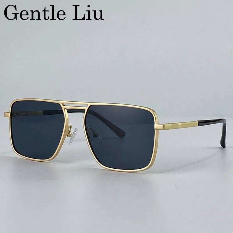 Oversized Square Punk Sunglasses Men 2026 Luxury Brand Retro Double Beam Sun Glasses For Male Steampunk Driving Eyewear UV400 26Y0626