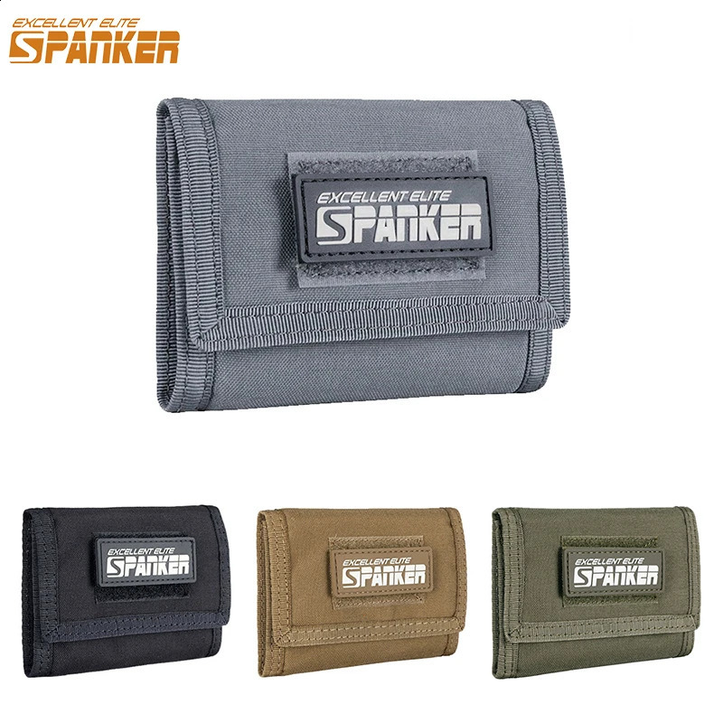 EXCELLENT ELITE SPANKER Tactical Wallet Trifold Wallets for Men ID Card Holder ID Credit Card Wallet Portable 260626