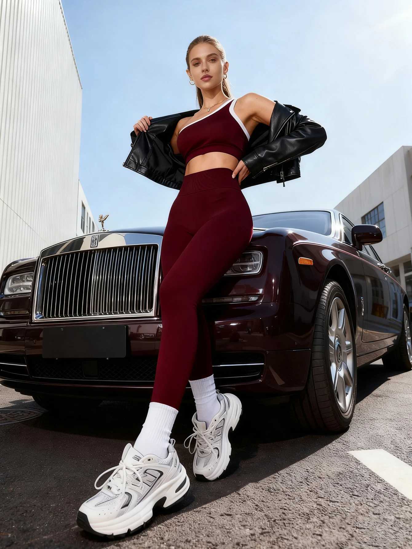 Yoga Women Seamless 2 pcs Sets Jogging Outfit Sport Leggings Bra Sportswear Woman Gym Outfit Workout Set Yoga Clothes Activewear M260626 - view 4