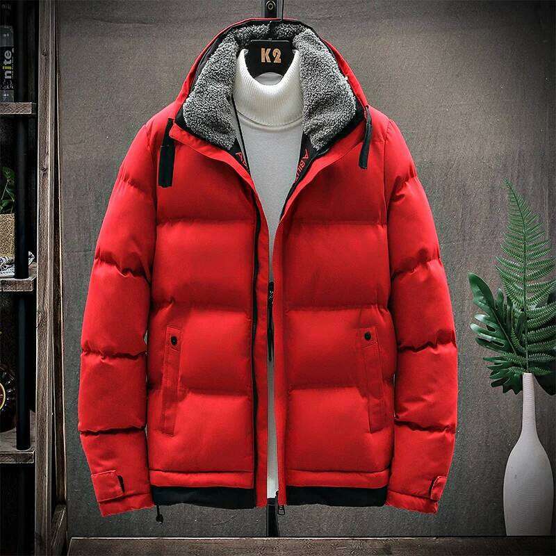 winter and Cotton coat 2026 new style stand collar parka jacket Men's windproof thick warm man's parkas J260626 - view 4