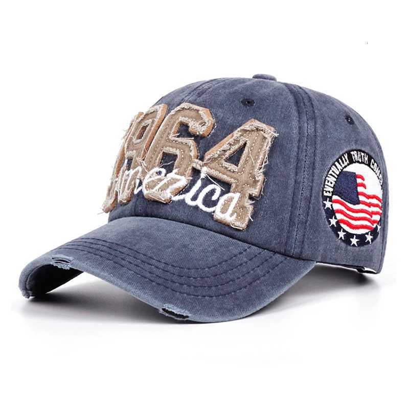 baseball Vintage washed distressed letter spring and autumn sunshade duckbill hat stylish versatile trendy M260626 - view 4