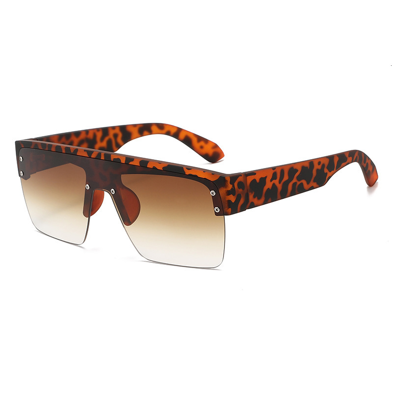 20 European And American Square Large Frame Sunglasses, Retro Trendy, Unisex, Versatile, High-End Driving Sunglasses - view 5