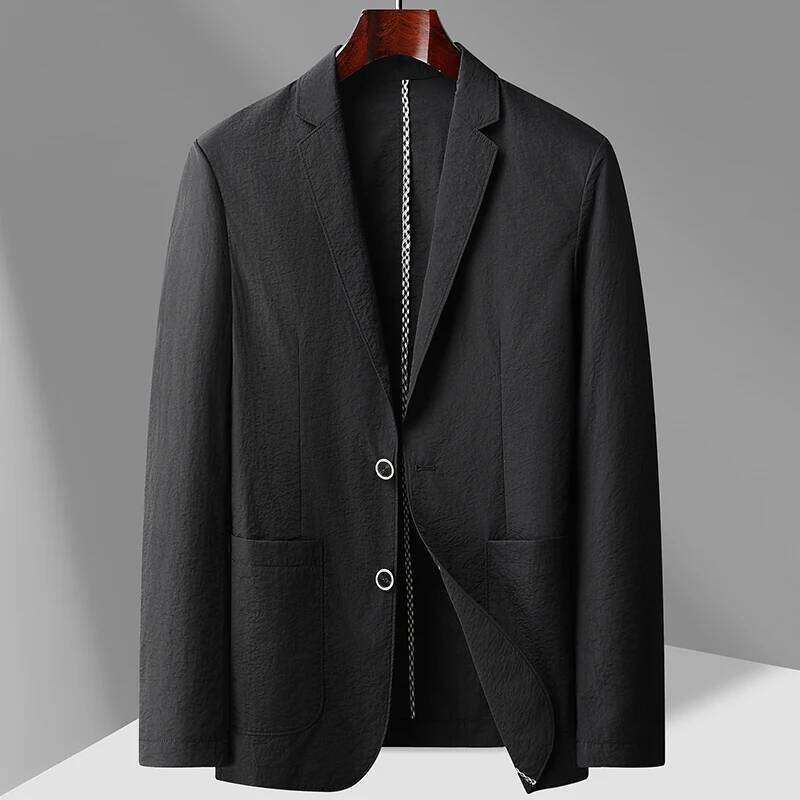 Summer thin men's fashion handsome casual high-grade sense of light luxury suit jacket single west sun-protective cl 26L0626 - view 5