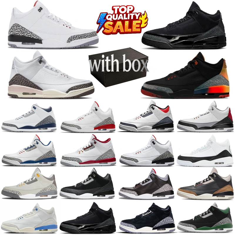 Designer 3 Scarpe Da Basket 3S Sneakers AMM Bicoastal Bianco Cemento Nero Rio S…