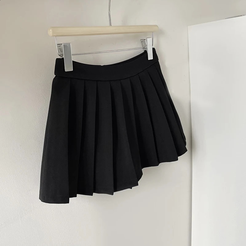 Y2k Mini Skirt Women Harajuku Preppy Black Pleated Skirts Summer Korean Kawaii Fashion High Waist White A Line Tennis Faldas 260626 - view 5