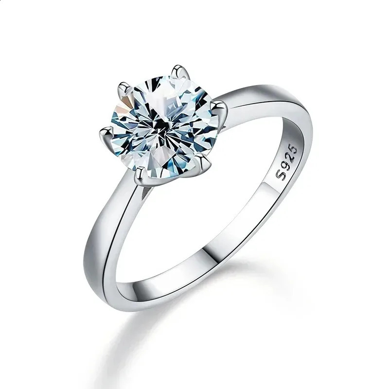 05-2CT Classic Diamond Wedding Rings For Women Gift 925 Sterling Silver Top Quality Fine Jewelry260624 - view 5