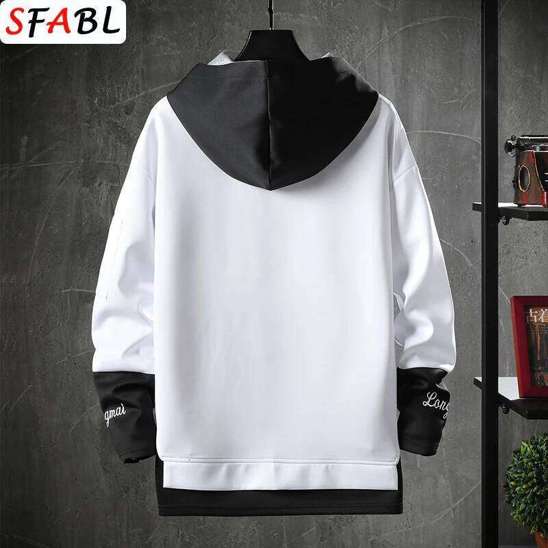 New Fashion Hoodies Hip Hop Hooded Male Sweatshirts Men's Top Streetwear Casual Outdoor Breathable Pullovers Fashionable W260626 - view 5