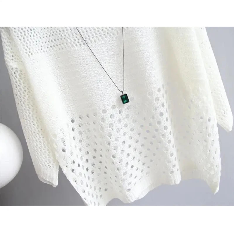 Fashion Ice Silk Women Knitted Vest Top Spring and Summer Hollow Out Thin Bottoming Sling Streetwear Clothing Simple Shirt 260626 - view 6