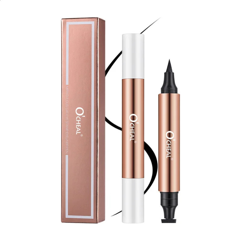 OCHEAL Eyeliner Stamp Black Liquid Eyeliner Pen Waterproof Fast Dry Dual Head Eye Liner Pencil Make-up for Women Cosmetics Tool 260626 - view 3
