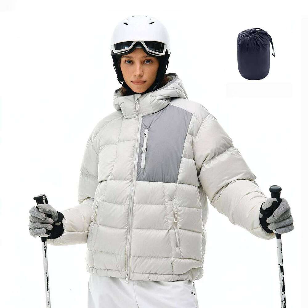 Waterproof Lightweight Jacket, 90% White Duck Down Packable Hooded, Winter New Travel Puffer Coat Unisex Outdoor J260626 - view 5