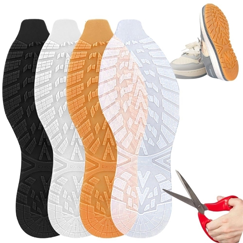 1Pair Non-Slip Sneakers Outsole Cuttable Rubber Sole Stickers Replaceable Repair Outsole Wearable Shoes Pads Repair Materials 260625
