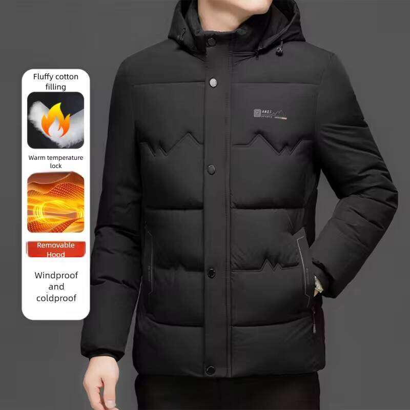 Winter Parka Warm Men's Hooded Puffer Jacket Men Thick Windproof Cotton Outwear Male Snow Cold-proof Padding Coat J260626 - view 3