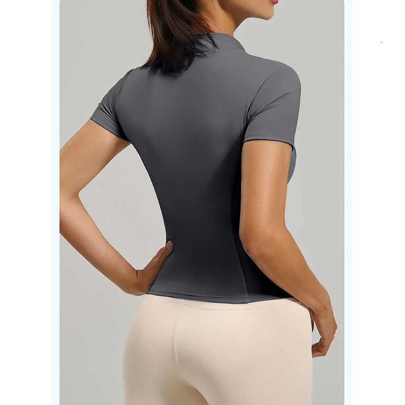 Yoga 2026 Womens 2 Piece Set Short SLEeve Yoga High Waist Yoga LEggings Naked Feeling Pilates FitnESS Activewear M260626 - view 6