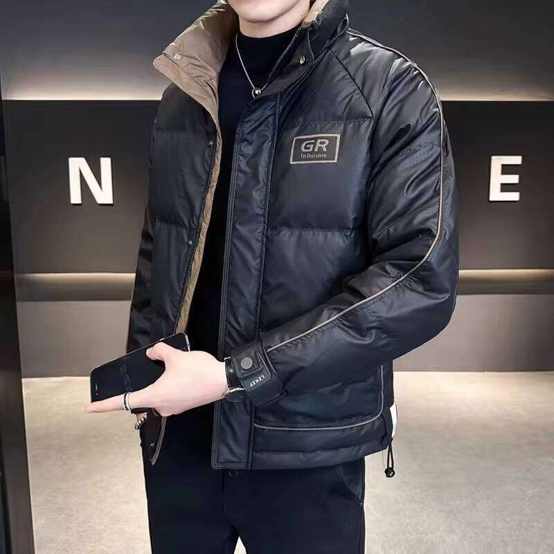 Premium 2025 Winter New Thick Warm Standing Collar Casual Men's Down Jacket J260626