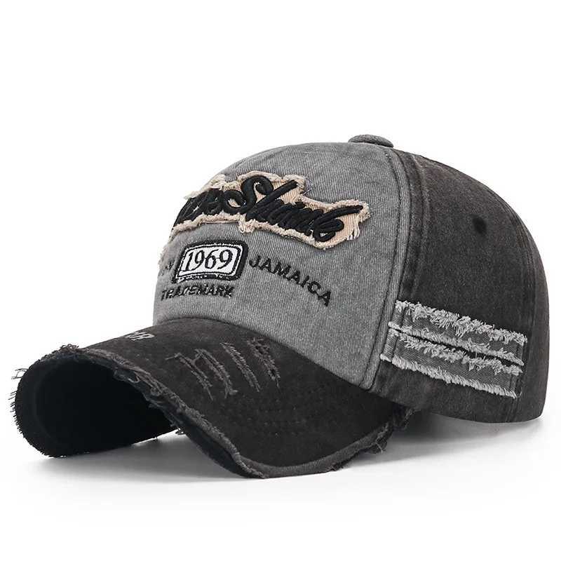 washed frayed Vintage baseball distressed with embroidered numbers sun visor duckbill hat M260626 - view 3