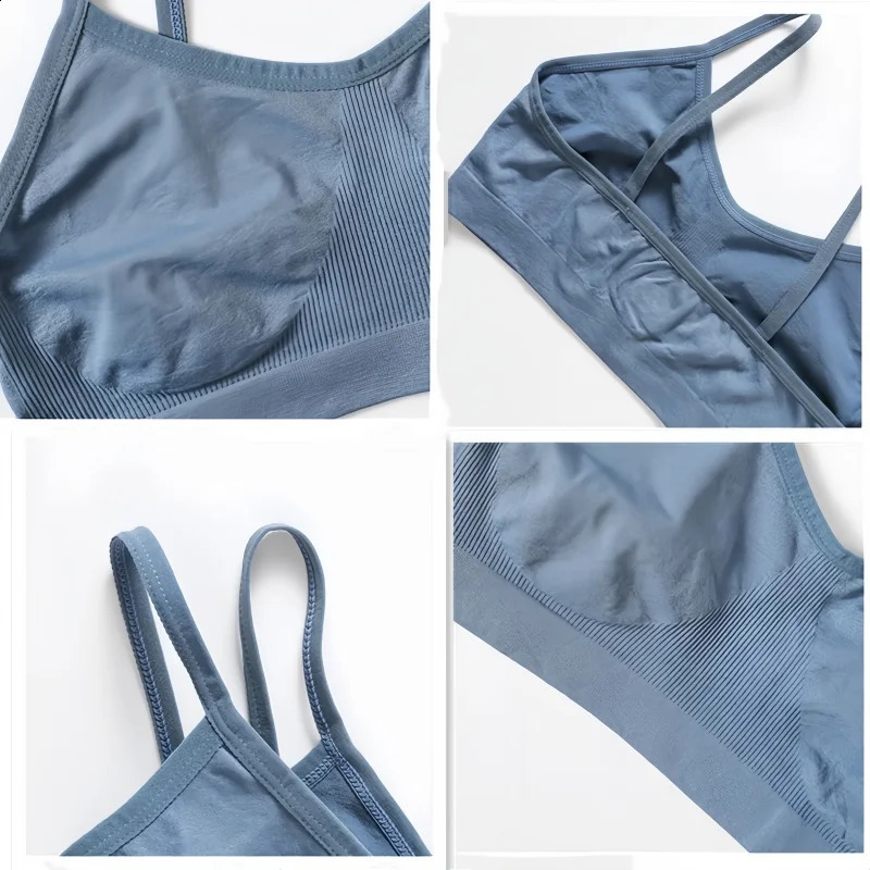 Women Buttery Soft Bra And Panties Set PushUp Unlined Brassiere Breathable Ribbed Underwear Stretchy Crop Top Sexy Lingerie 260626 - view 7