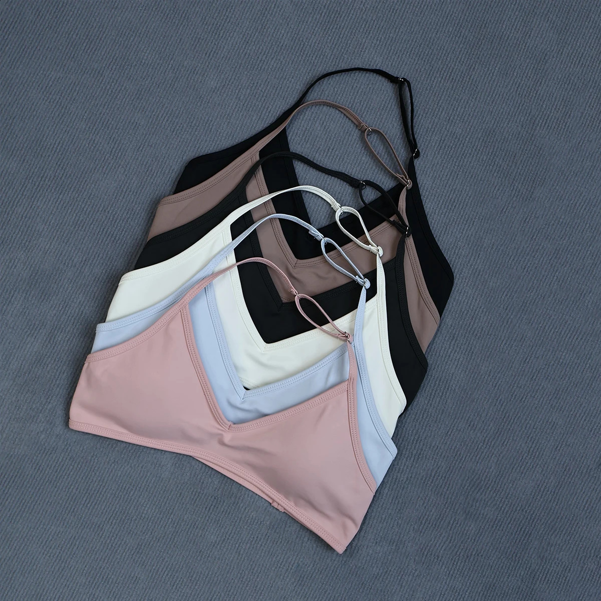 Womens Summer Halter Neck Padded Sports Yoga Bra Shock Absorption Support Backless Crop Top for Outdoor Running And Gym 260626 - view 3